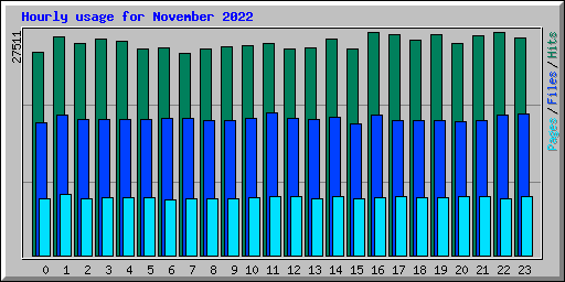 Hourly usage for November 2022