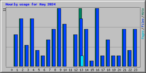 Hourly usage for May 2024